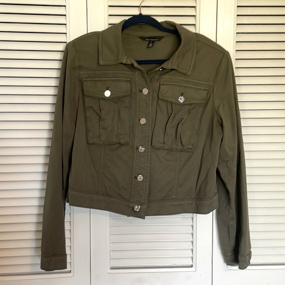 WHBM Cropped Pret Twill Jacket - Picture 5 of 6